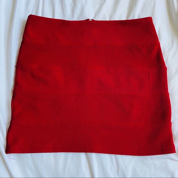 Ambiance Dresses & Skirts - Red Bodycon Skirt